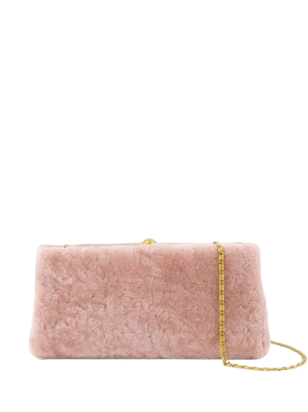 By Malene Birger Ellon shearling clutch bag - Rosa
