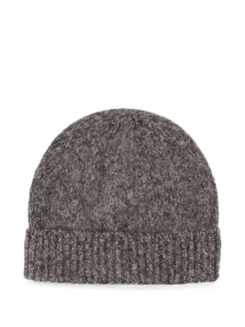 Officine Generale fuzzy-knit wool beanie hat