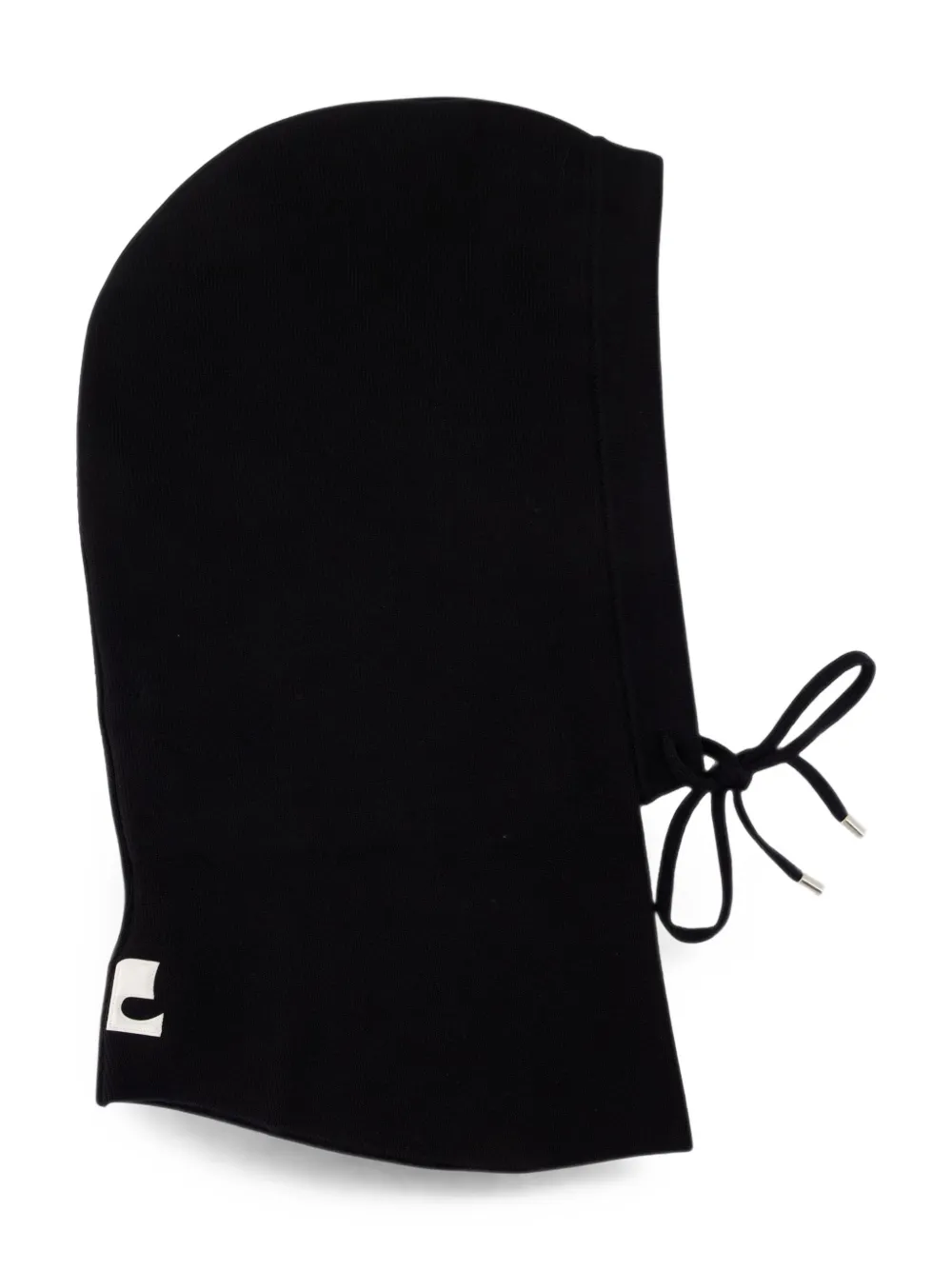 Courrèges Bivakmuts met logopatch Zwart