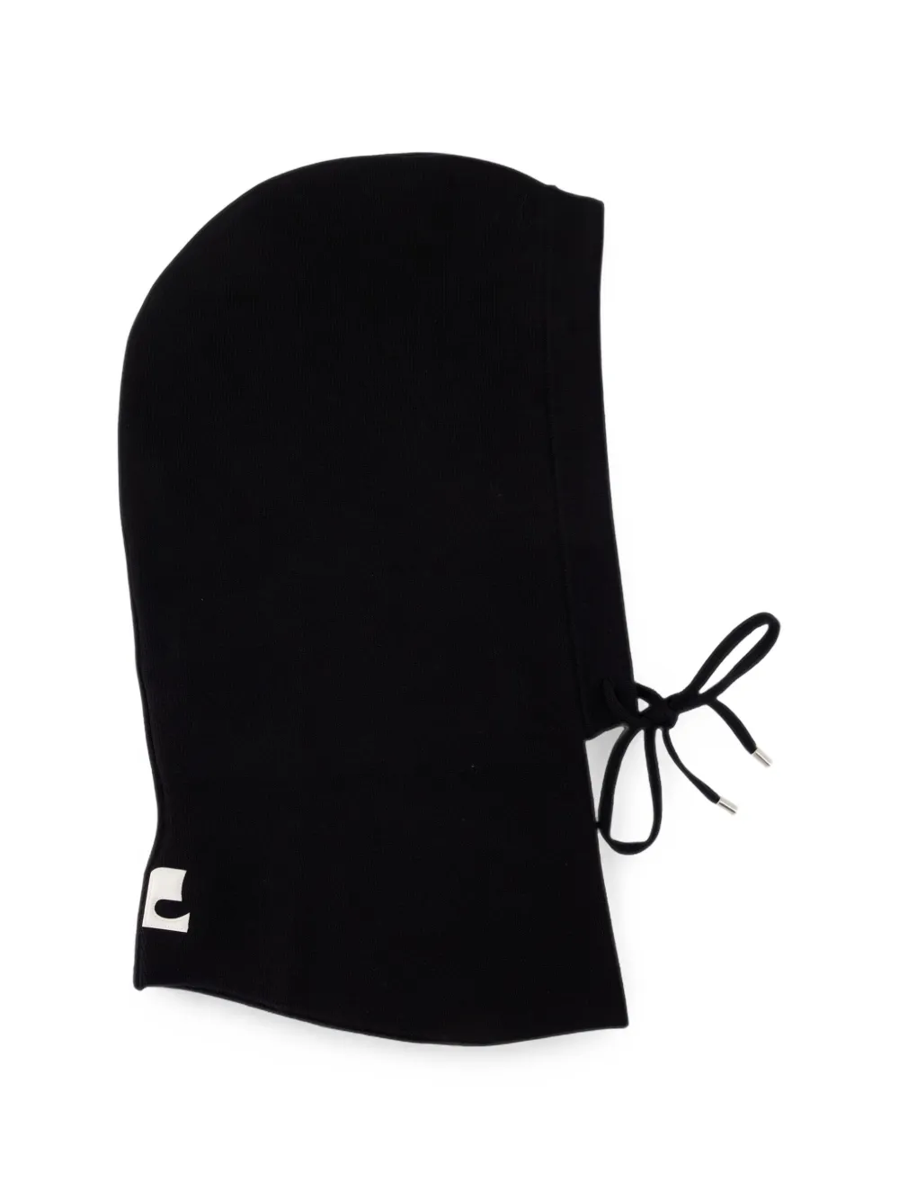 Courrèges logo-patch balaclava - Noir