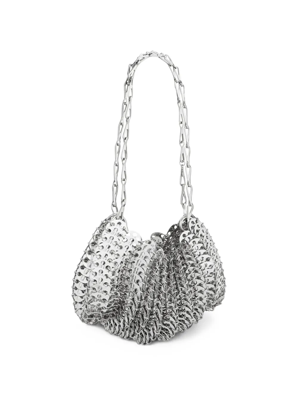 Rabanne Schoudertas met ketting Zilver
