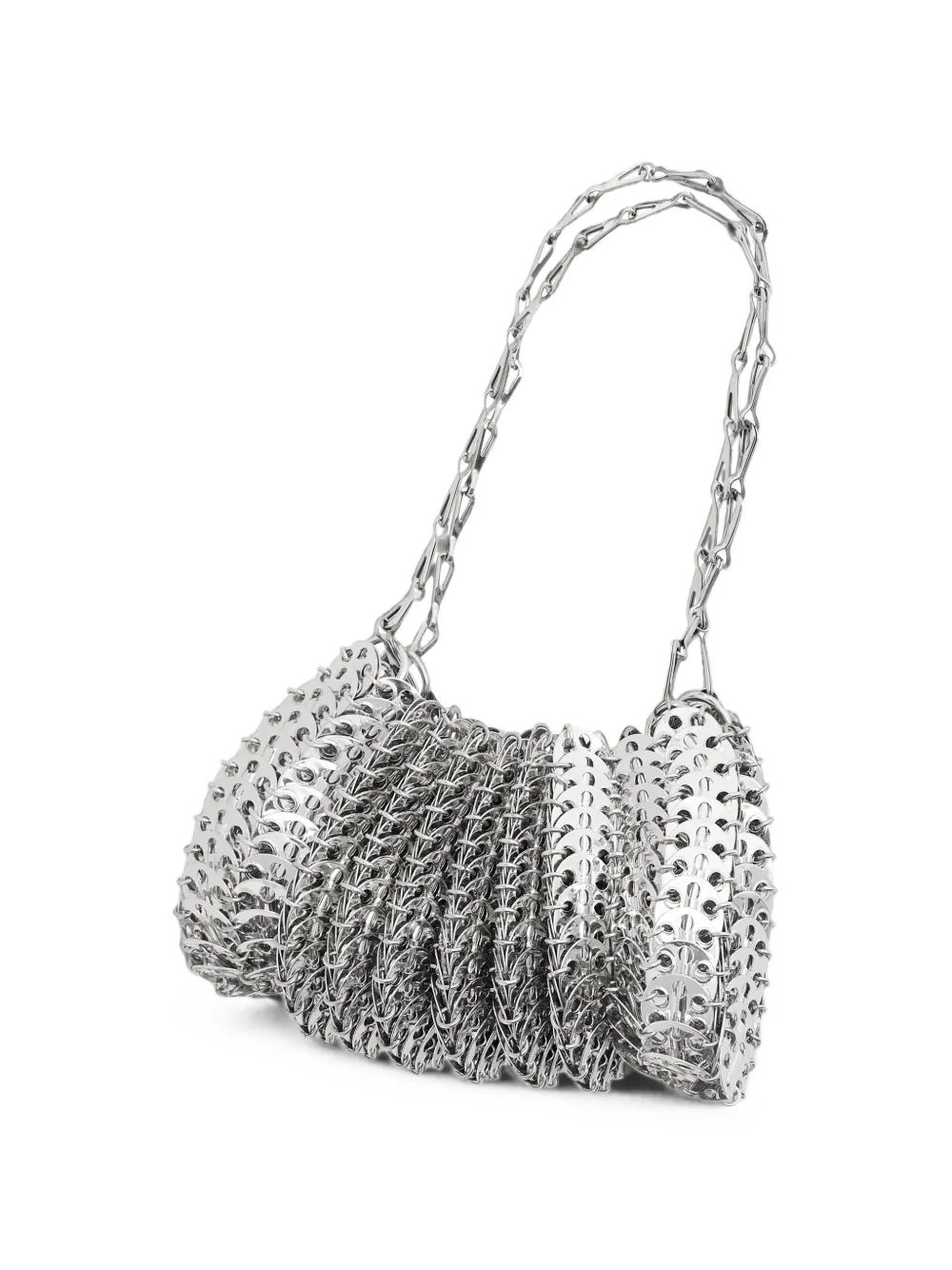 Rabanne Schoudertas met ketting Zilver