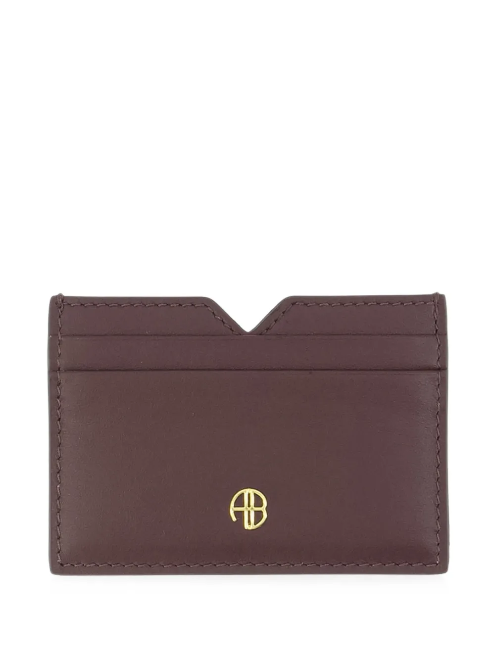 ANINE BING Calli card holder - Marrone