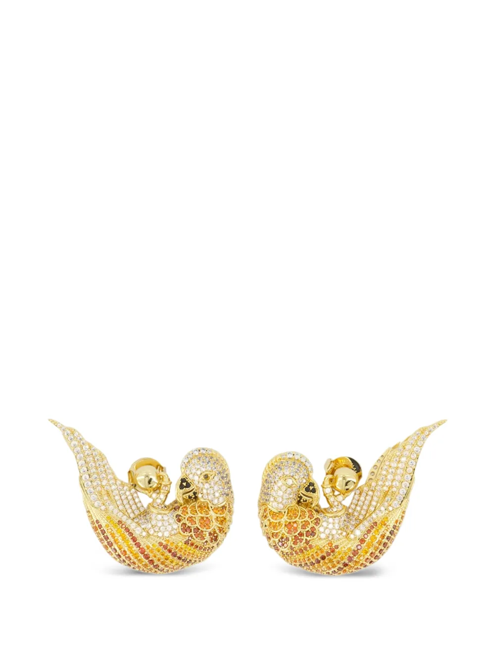 ZIMMERMANN Plume pavé studs - Oro