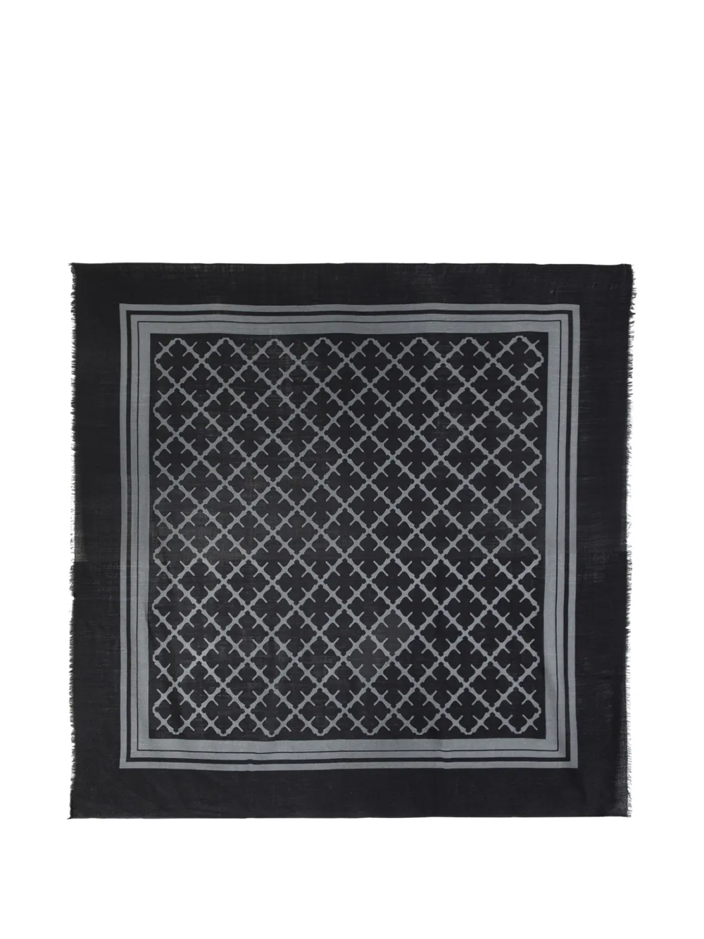 By Malene Birger Cornelis monogram-pattern scarf Zwart