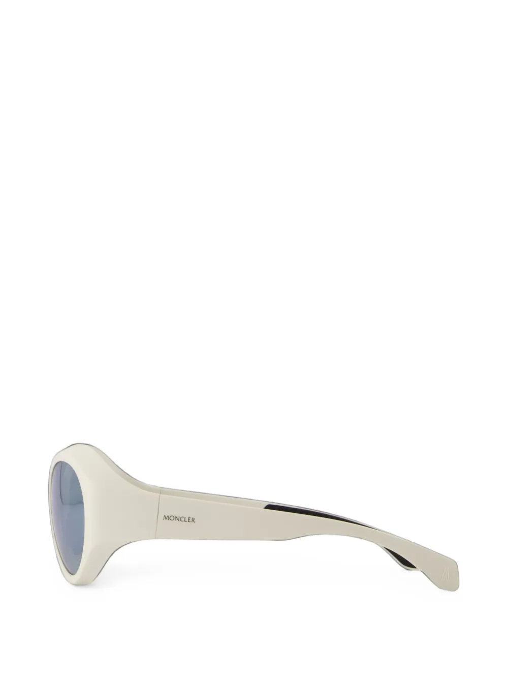 Moncler Eyewear Futuro zonnebril met rond montuur Wit