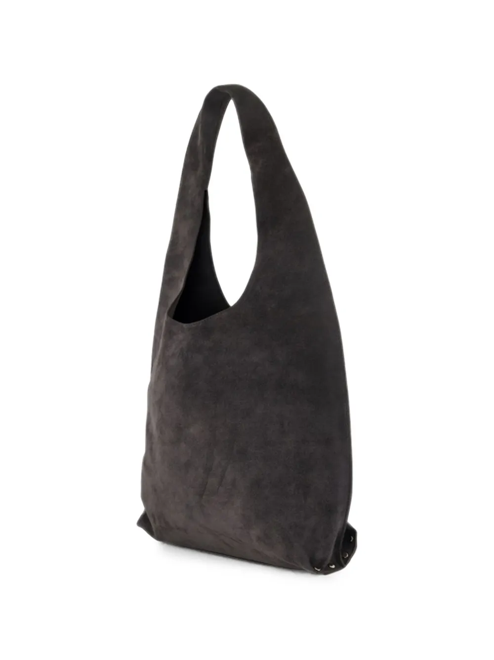 A.P.C. Le Neige Clou suede shoulder bag Grijs