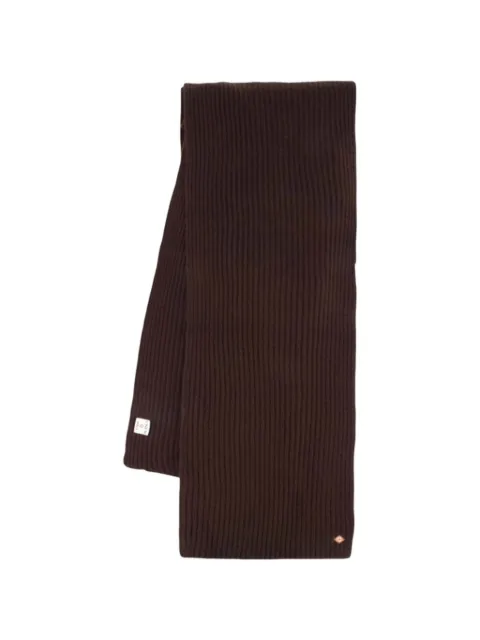 Casablanca ribbed-knit wool scarf