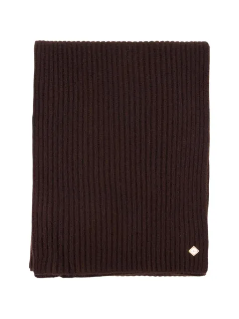 Casablanca ribbed-knit wool scarf