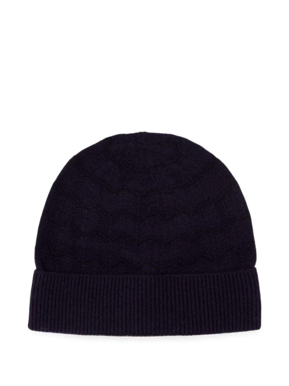 Officine Generale wavy-pattern beanie hat