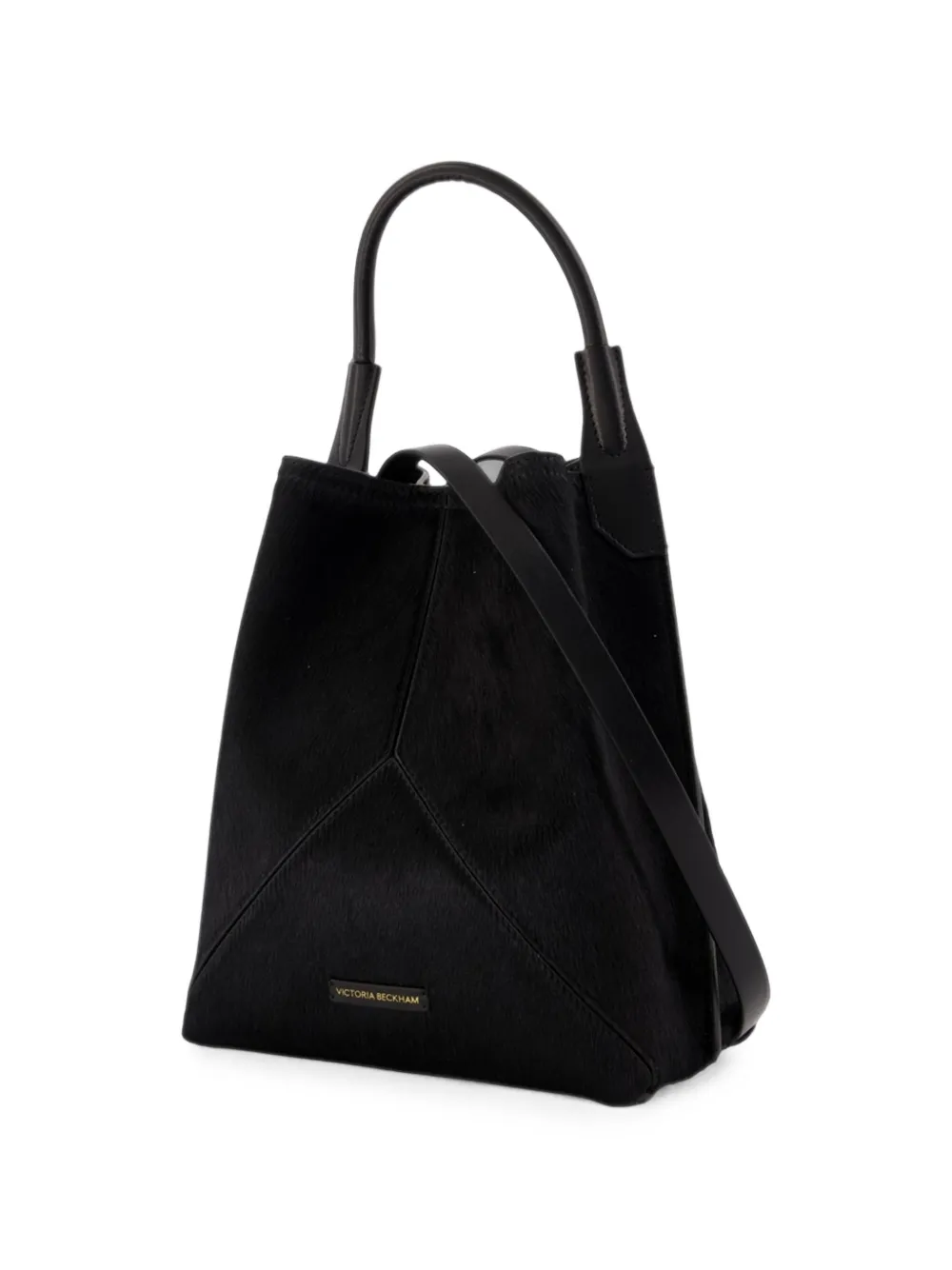 Victoria Beckham Victoria kalfsleren buckettas Zwart