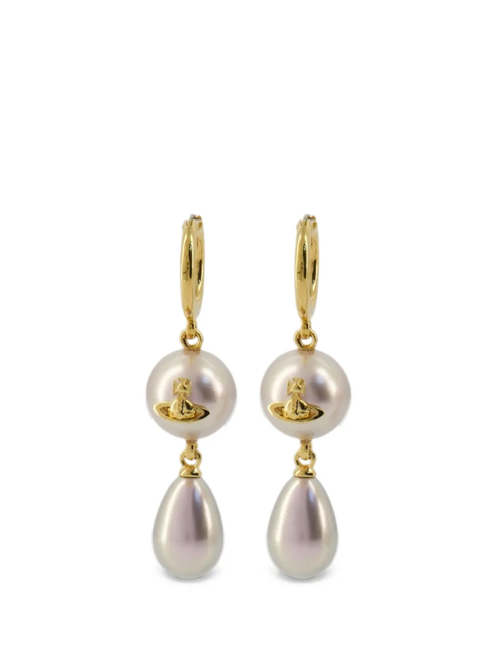 Vivienne Westwood Martha Orb-plaque earrings - Oro