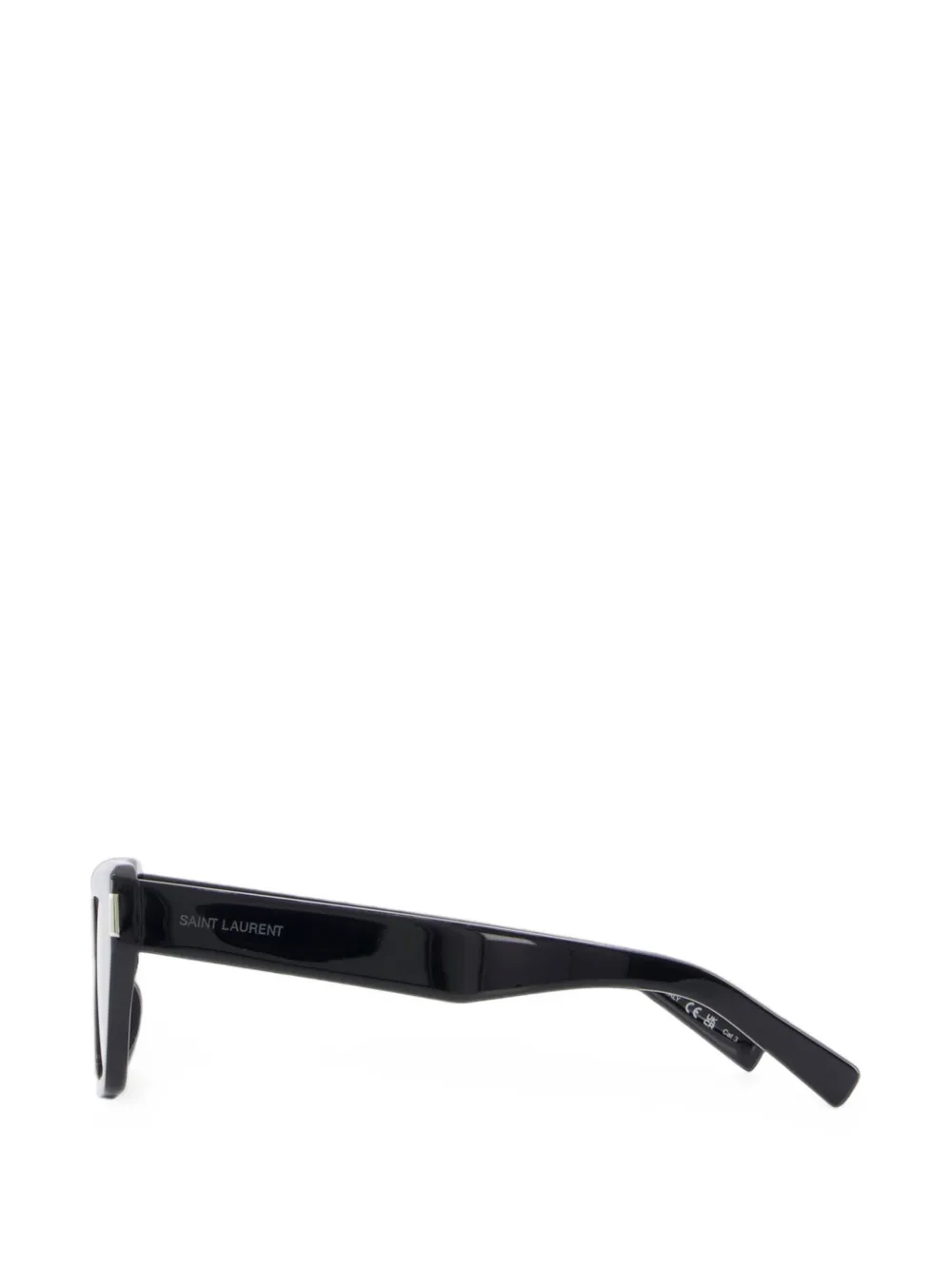 Saint Laurent Eyewear Page zonnebril met vierkant montuur Zwart