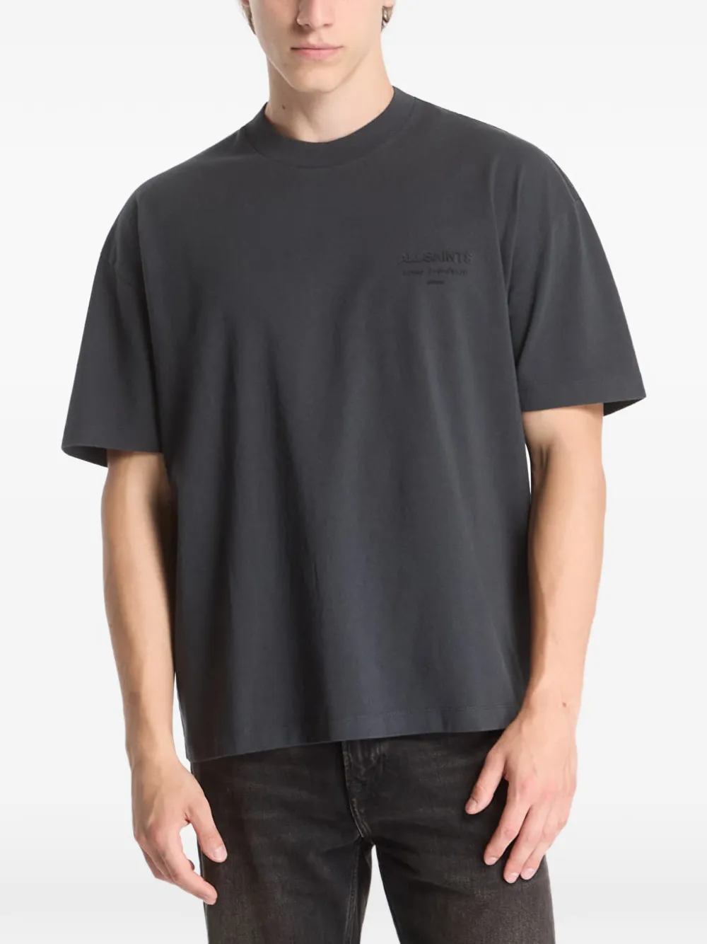 AllSaints Carter logo-print T-shirt - Grigio