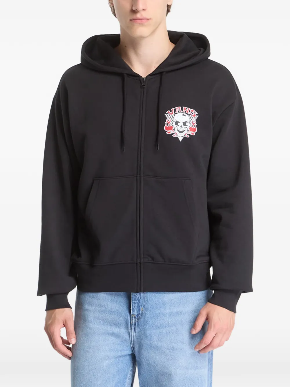 Vans Blaze Head graphic-print zip-up hoodie - Nero
