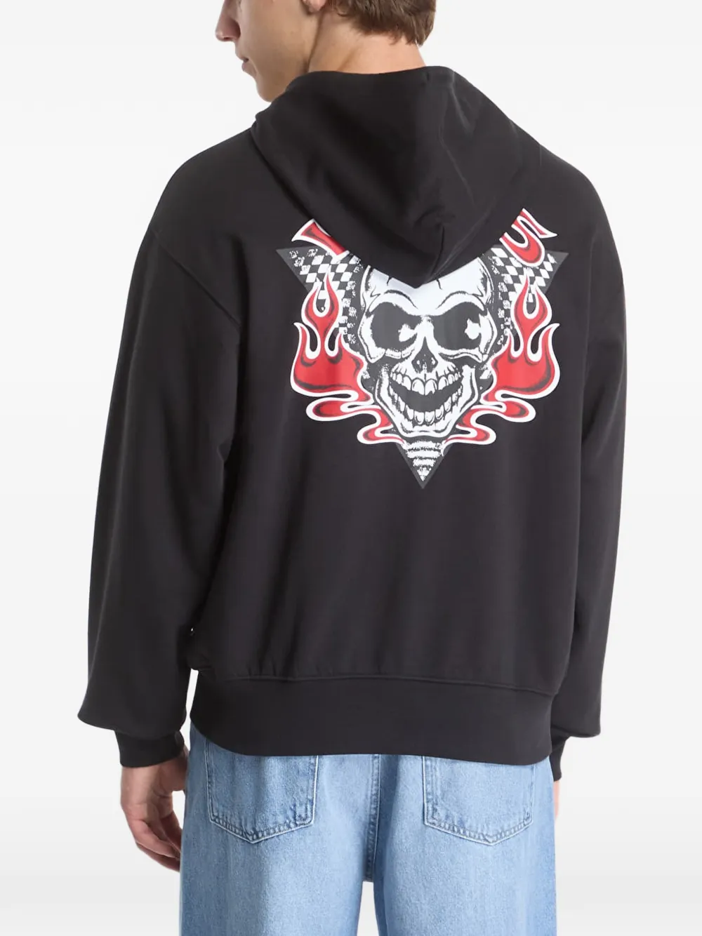 Vans Blaze Head hoodie met grafische print en rits Zwart