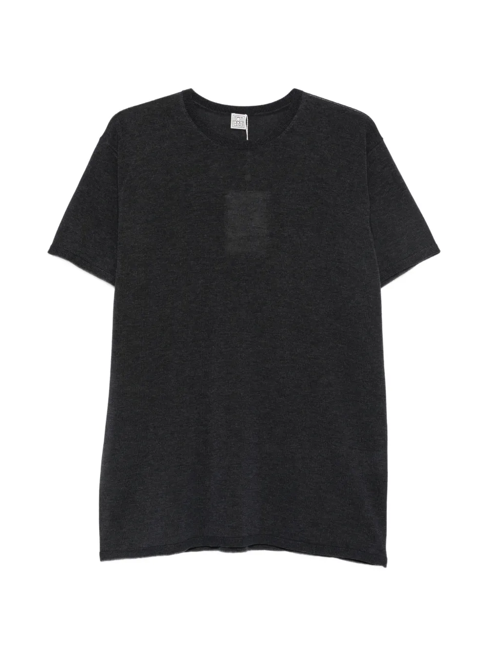 TOTEME fine-knit short-sleeve top