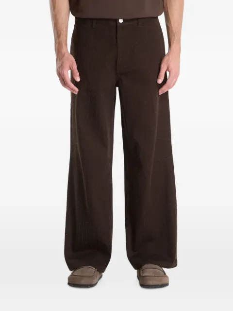 SAMSOE SAMSOE distressed loose-fit trousers