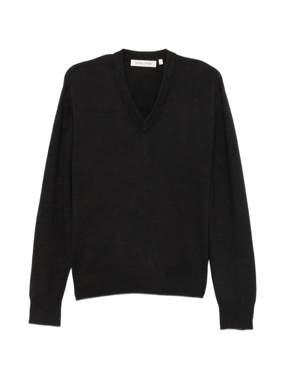 Sunflower V-neck sweater - Marrone