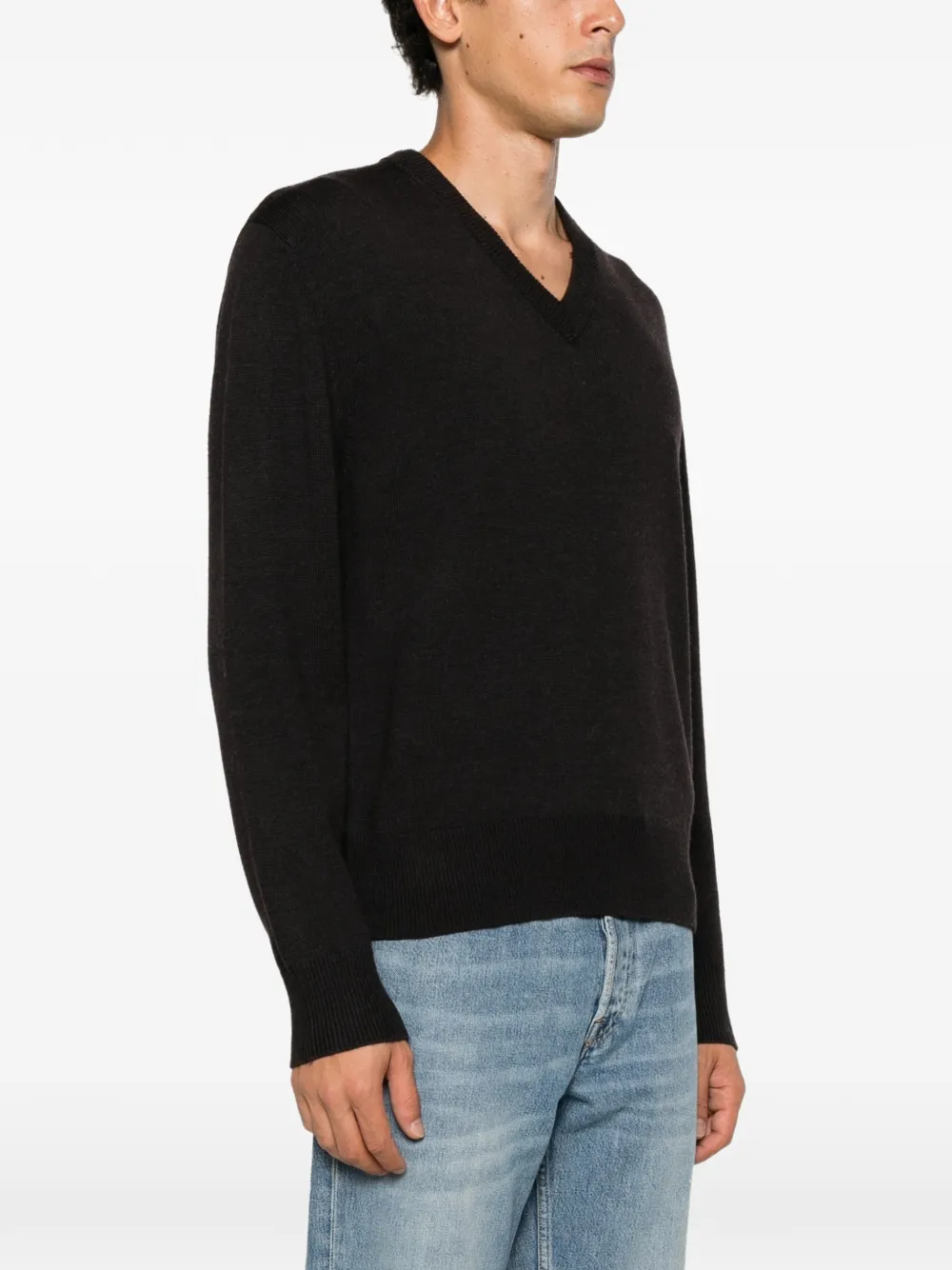 Sunflower V-neck sweater Bruin