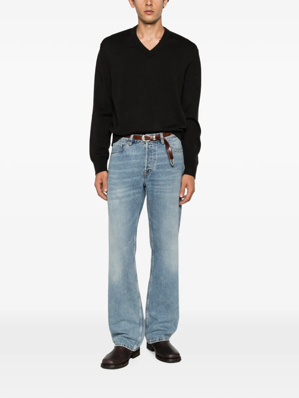Sunflower V-neck sweater Bruin