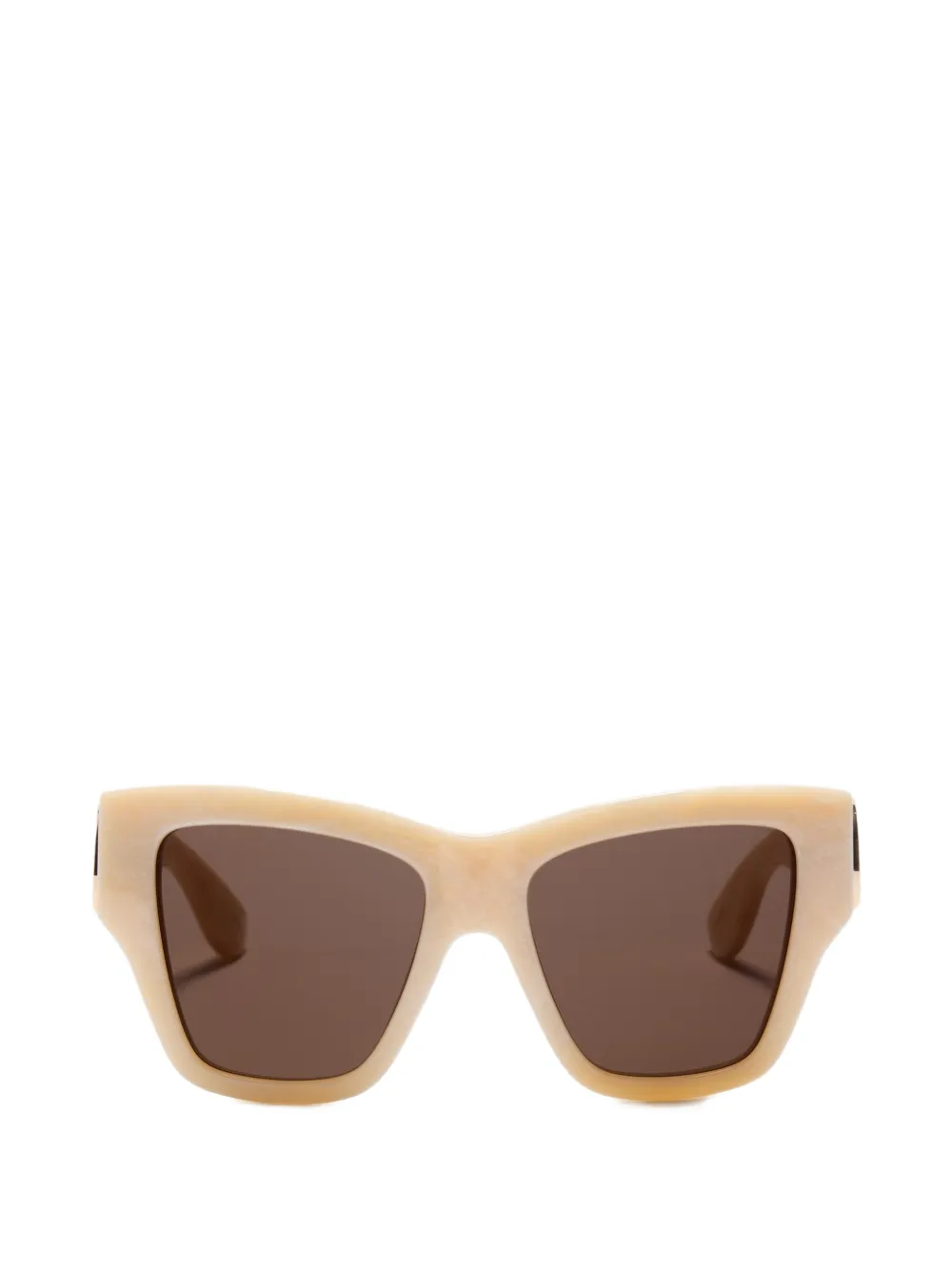 VALENTINO GARAVANI EYEWEAR VLogo zonnebril met cat-eye montuur Beige