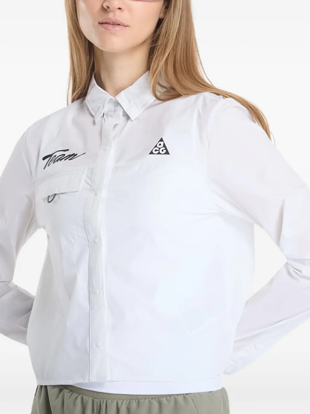 Nike ACG Aireez graphic-print shirt Wit