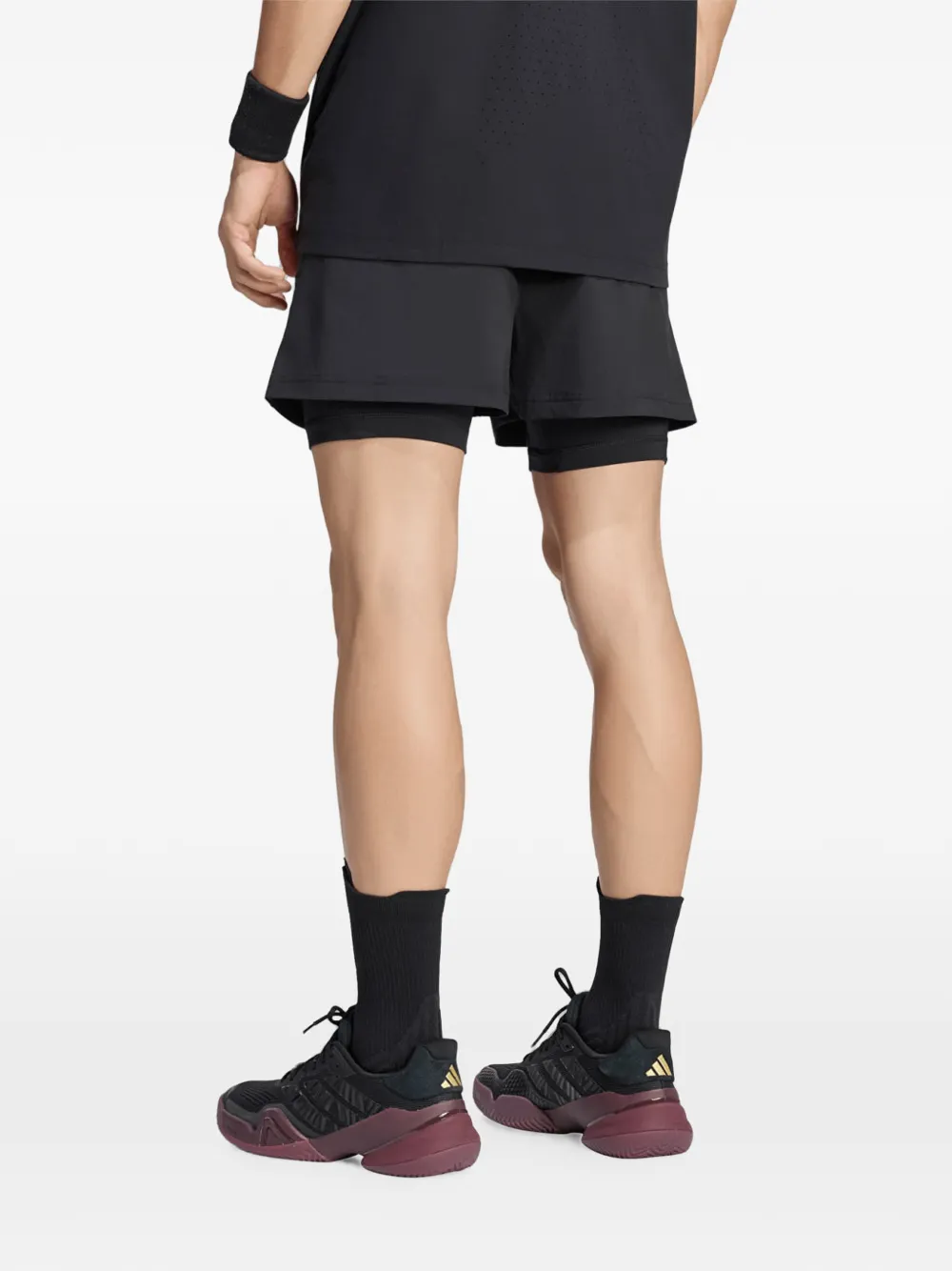 adidas Climacool layered shorts Zwart