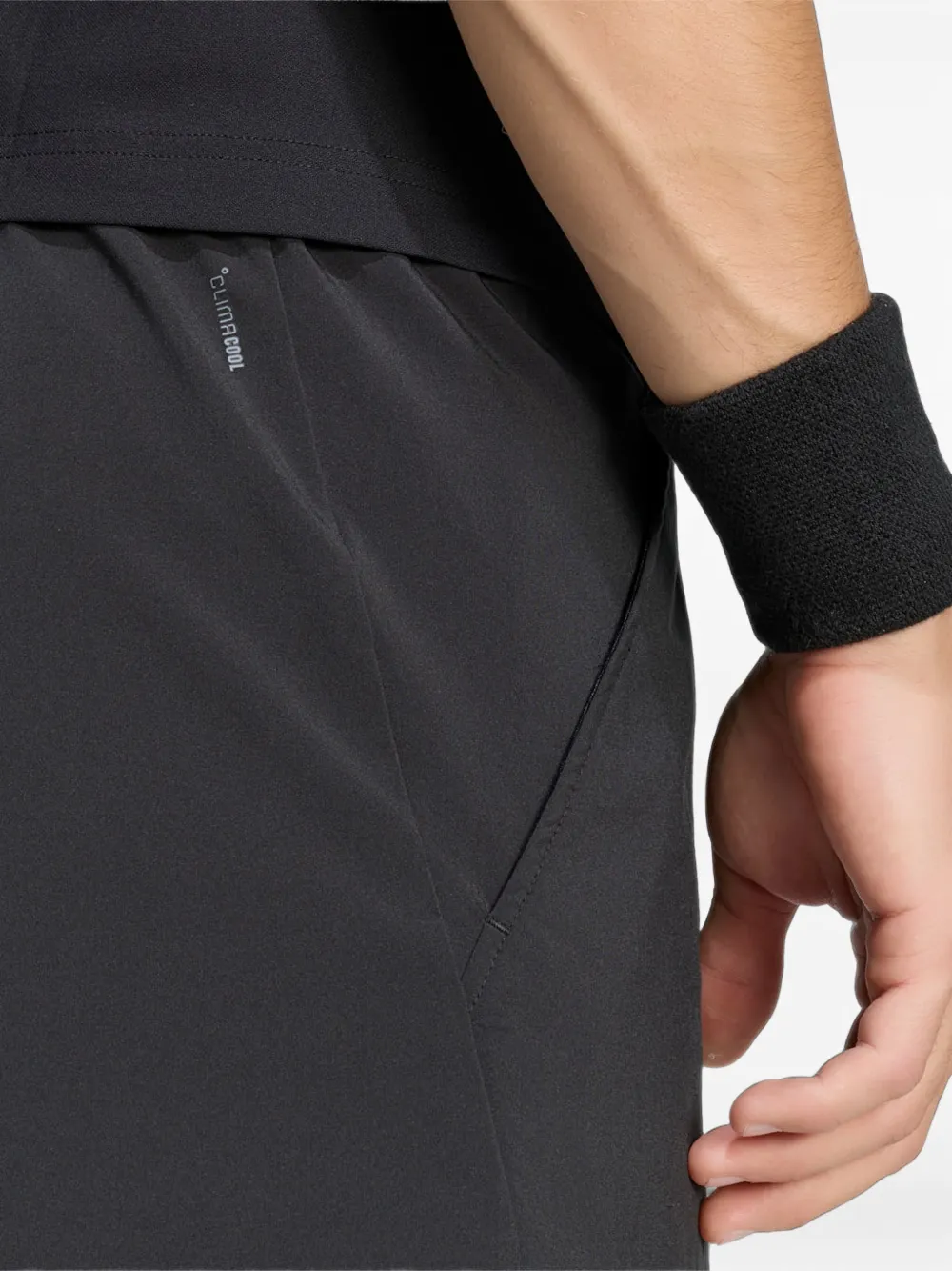 adidas Climacool layered shorts Zwart