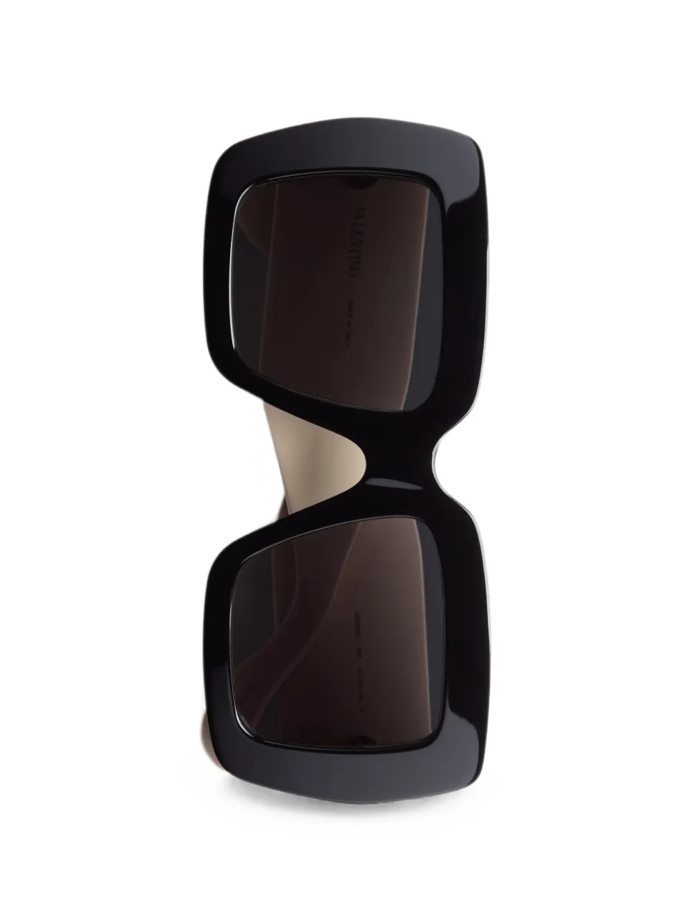 VALENTINO GARAVANI EYEWEAR VLogo zonnebril met vierkant montuur Zwart