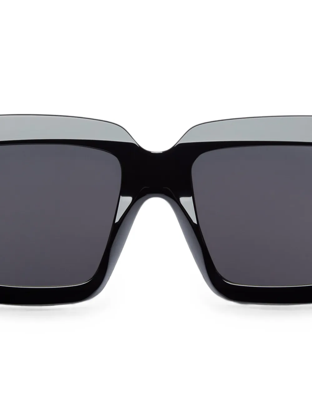 VALENTINO GARAVANI EYEWEAR VLogo zonnebril met vierkant montuur Zwart