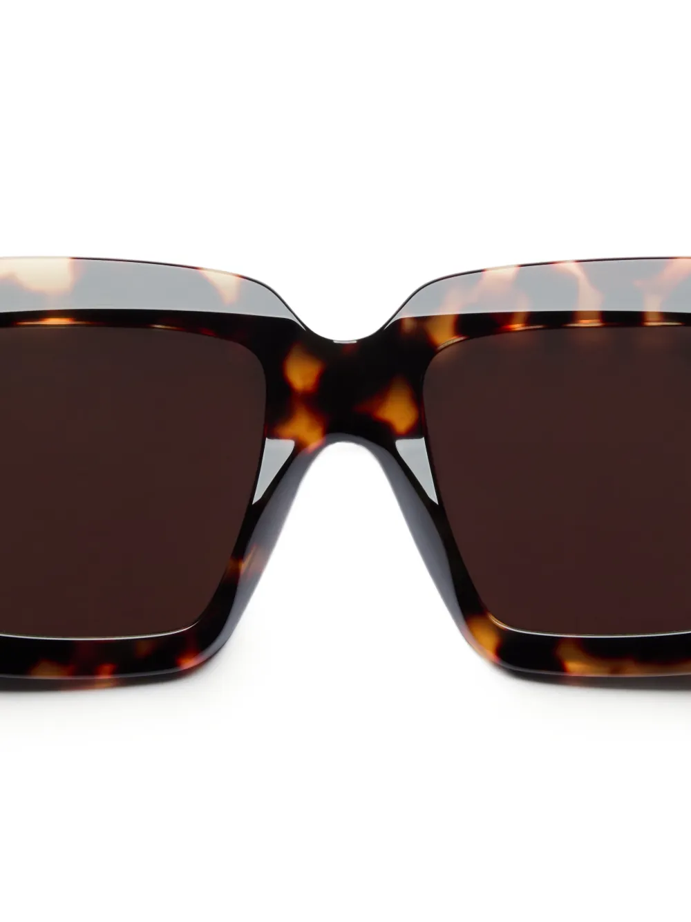 VALENTINO GARAVANI EYEWEAR VLogo zonnebril met vierkant montuur Bruin