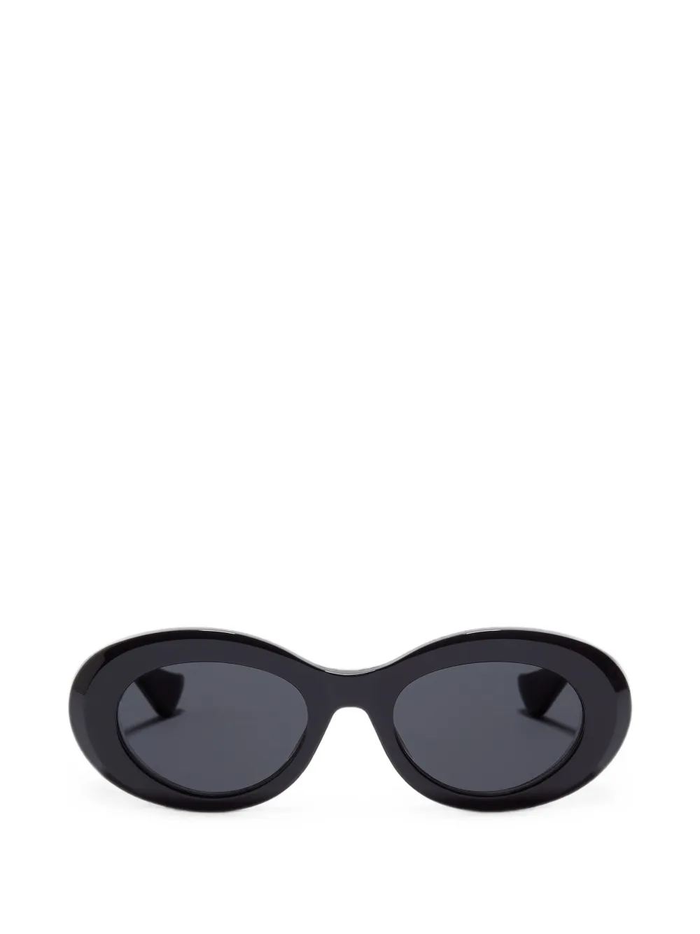 VALENTINO GARAVANI EYEWEAR Zonnebril met ovalen montuur en VLogo-plakkaat Zwart