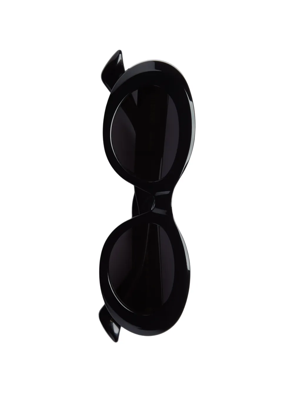 VALENTINO GARAVANI EYEWEAR Zonnebril met ovalen montuur en VLogo-plakkaat Zwart