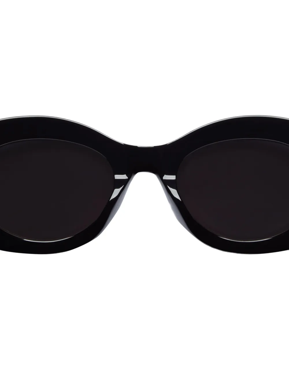 VALENTINO GARAVANI EYEWEAR Zonnebril met ovalen montuur en VLogo-plakkaat Zwart