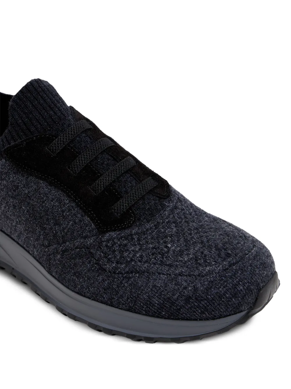 Doucal's ribbed panelled sneakers Grijs