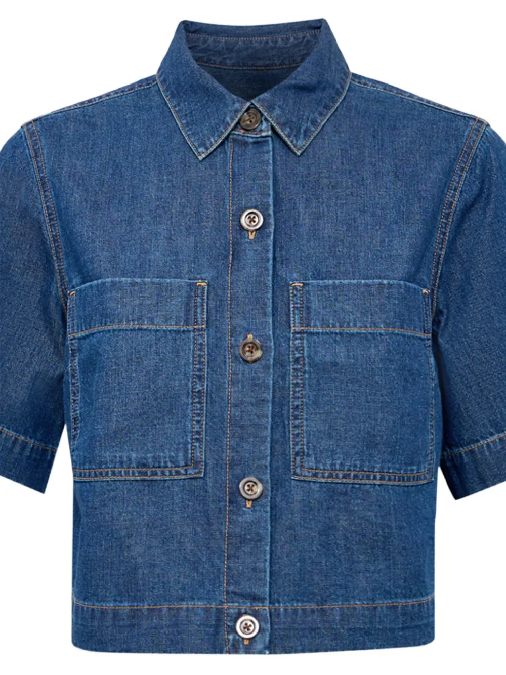 Veronica Beard Spruce button-down blouse Blauw
