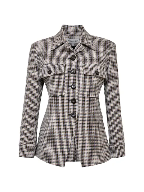 Veronica Beard Molyneux tailored houndstooth-pattern jacket