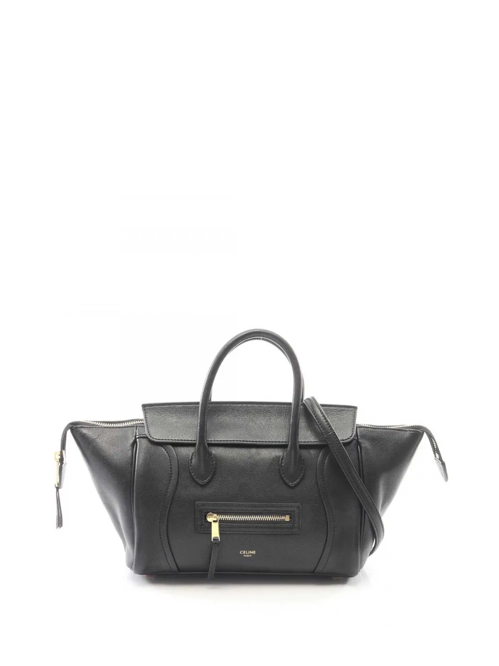 Celine Pre-Owned 2010-2026 Little Leather Luggage satchel - Nero