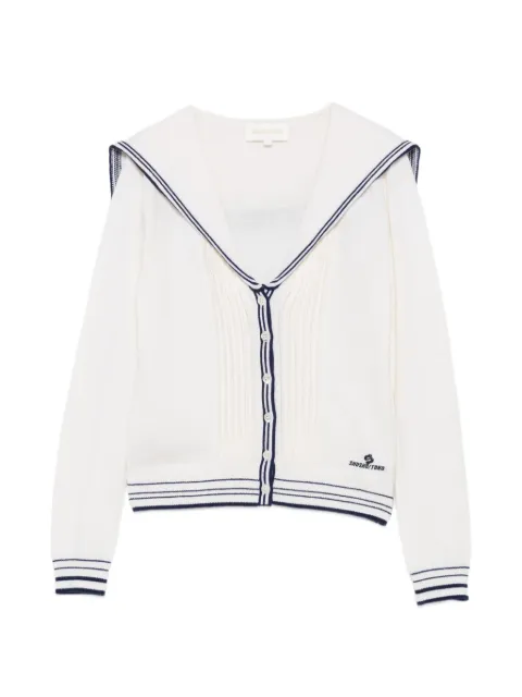 SHUSHU/TONG sailor-collar cardigan
