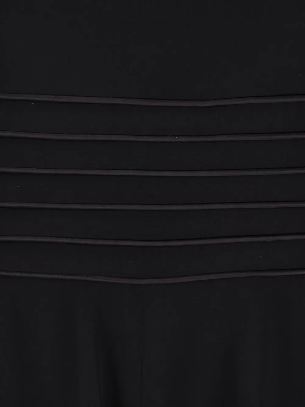 Emporio Armani Mini-jurk met geribbelde taille en korte mouwen Zwart