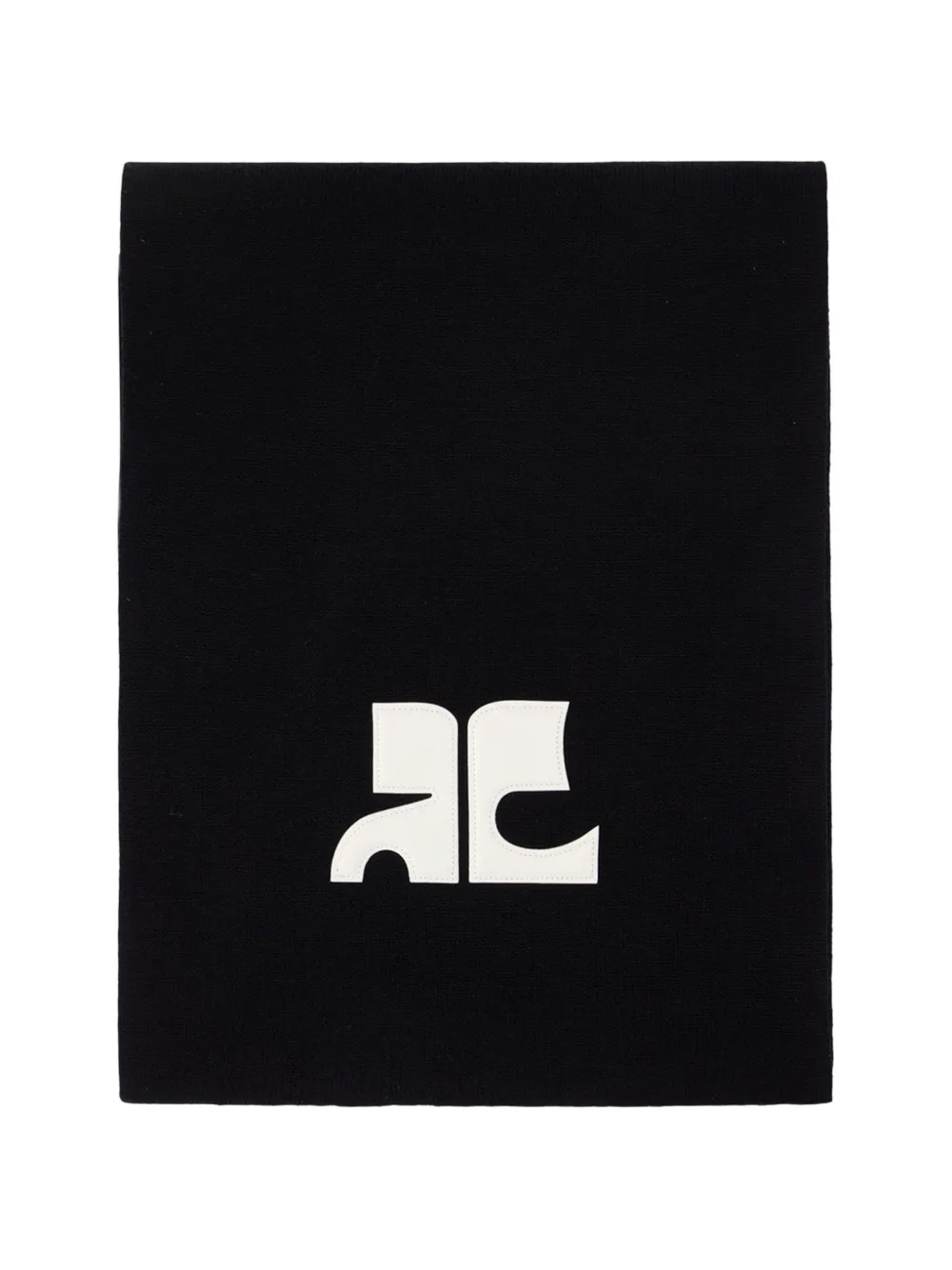 Courrèges logo-patch scarf · One Size