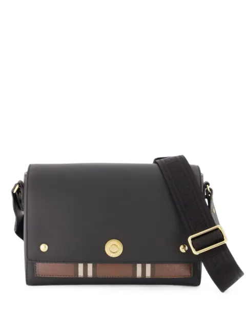 Burberry Note leather shoulder bag
