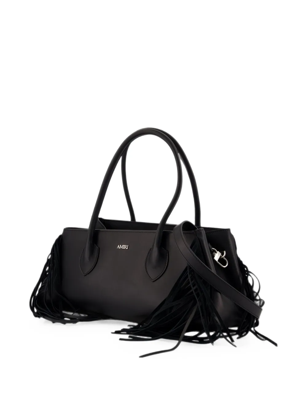 AMIRI Fringe Honey 40 Shoulder Bag in Black, view 2
