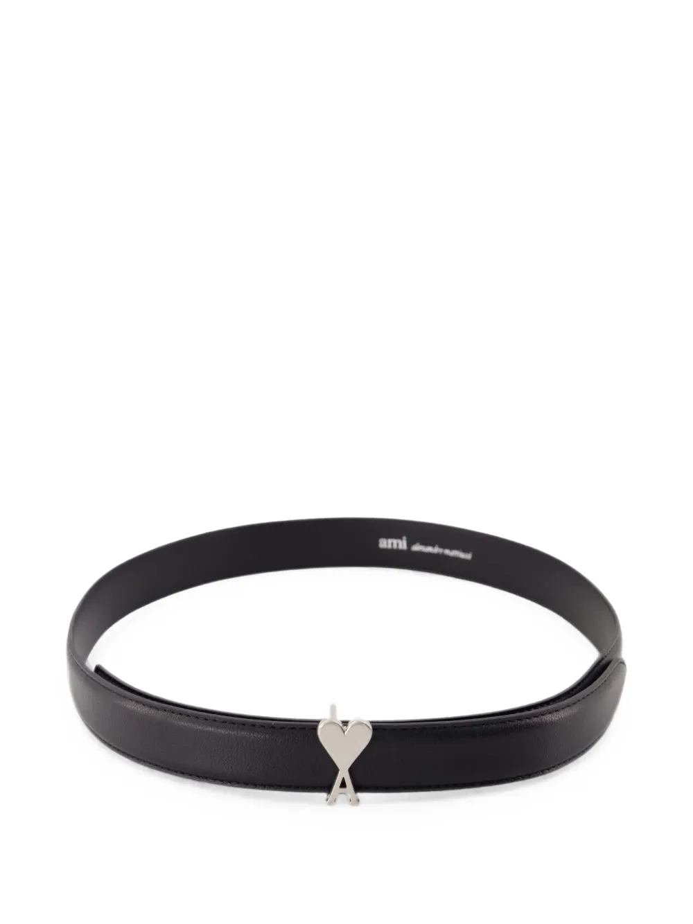AMI Paris Ami De Coeur buckle leather belt · 75