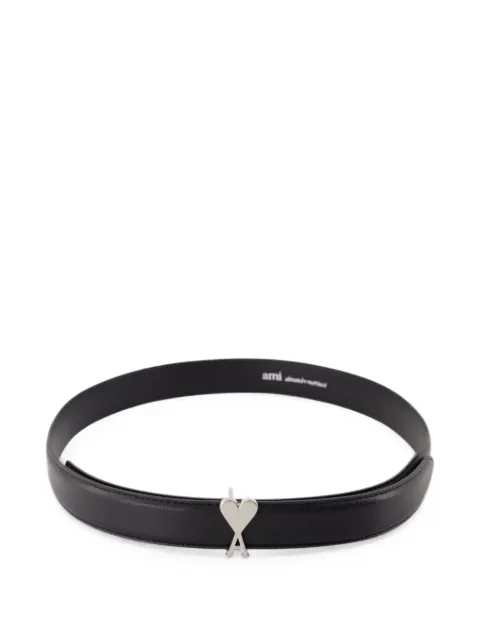 AMI Paris Ami De Coeur buckle leather belt