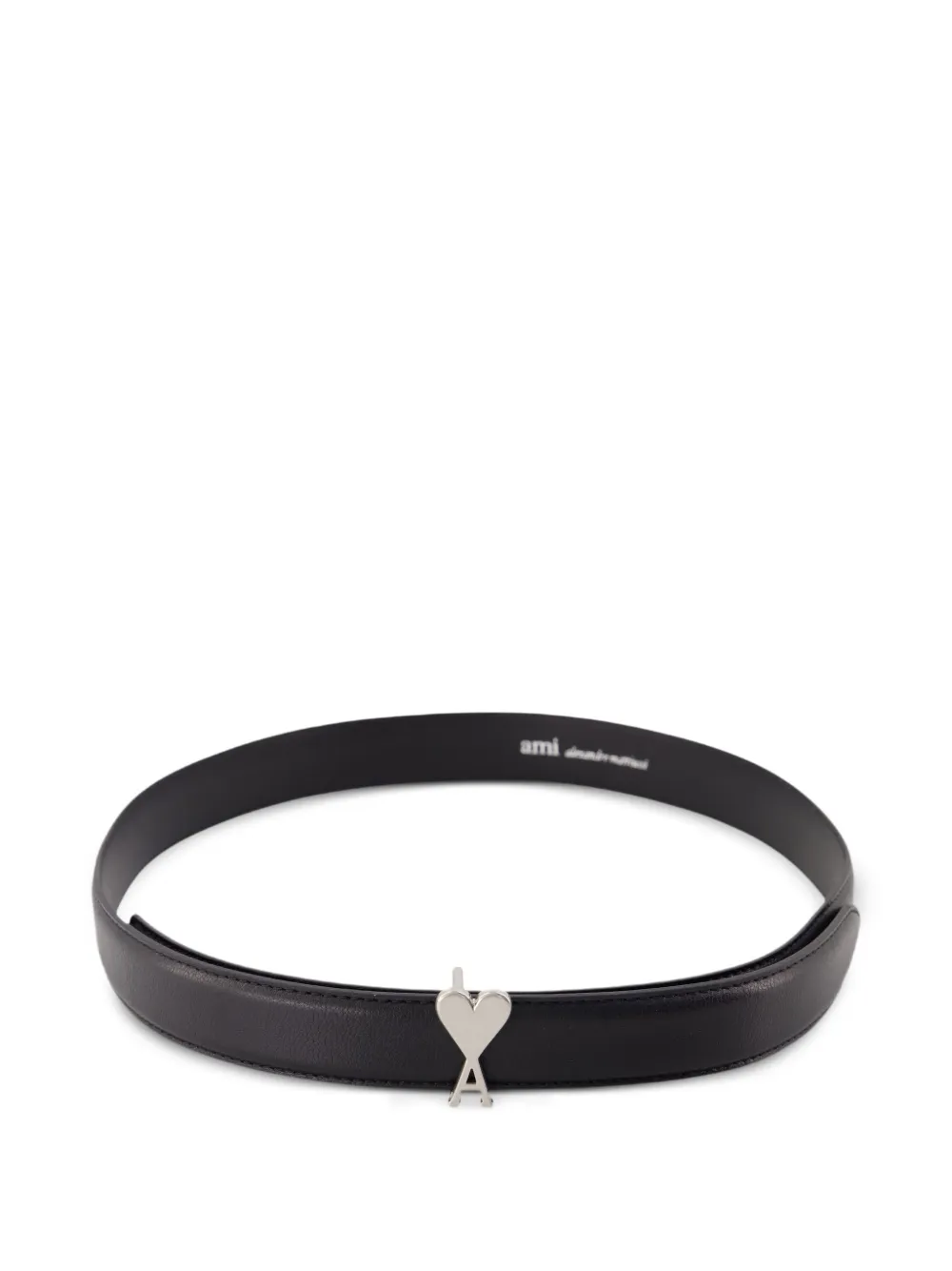 AMI Paris Ami De Coeur buckle leather belt