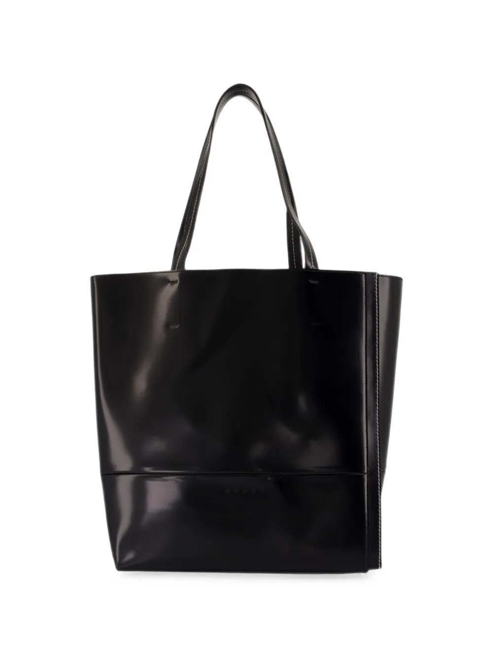 Marni large Museo contrast-stitch tote bag