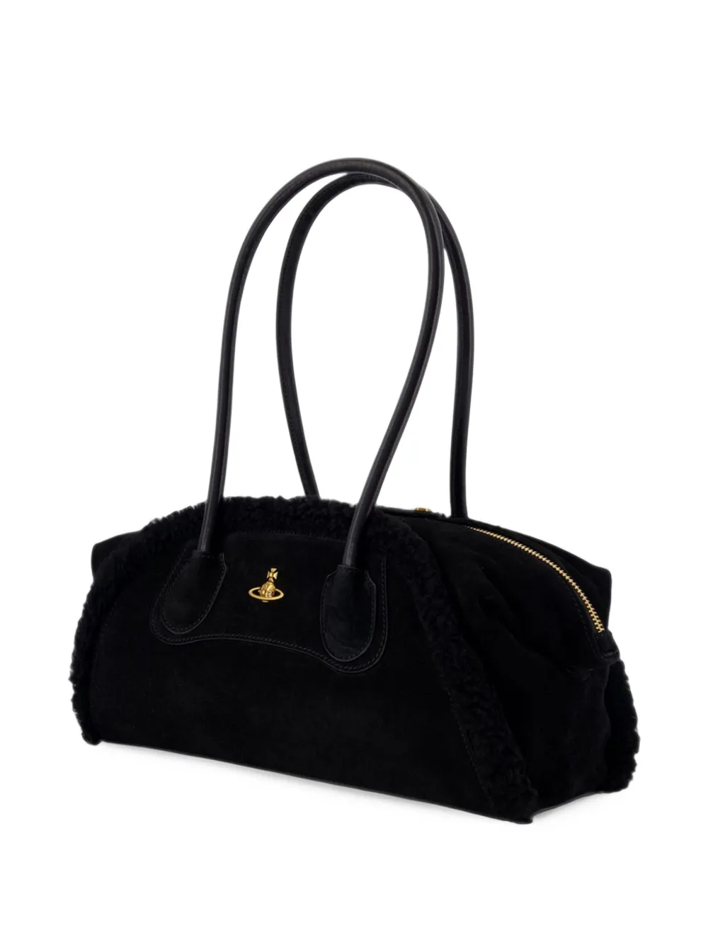 Vivienne Westwood Kleine Shirley lammy schoudertas Zwart