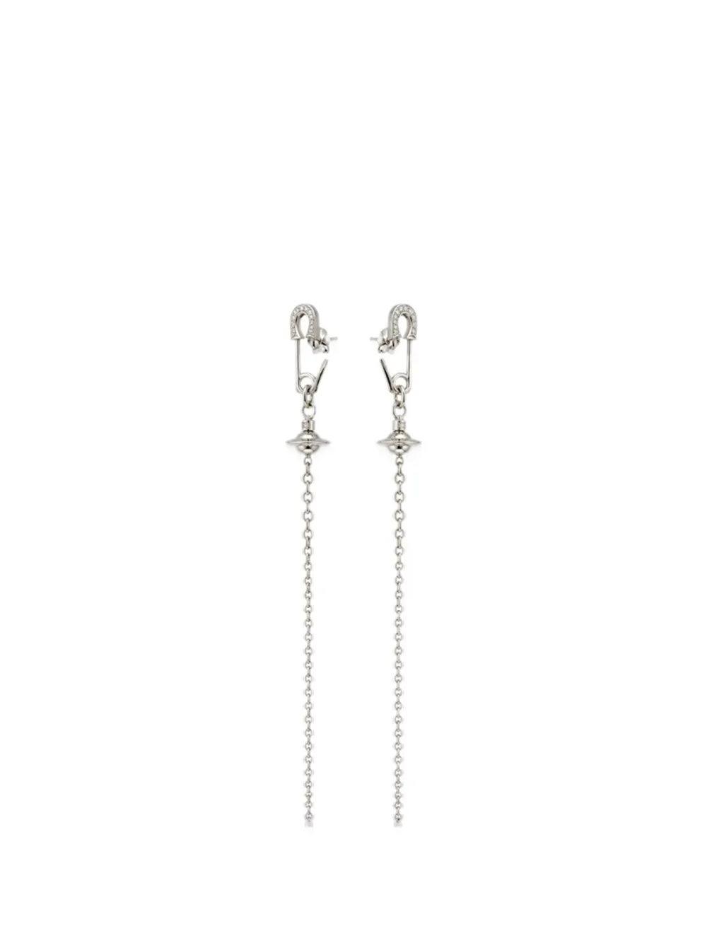 Vivienne Westwood Amira Orb drop earrings - Argento